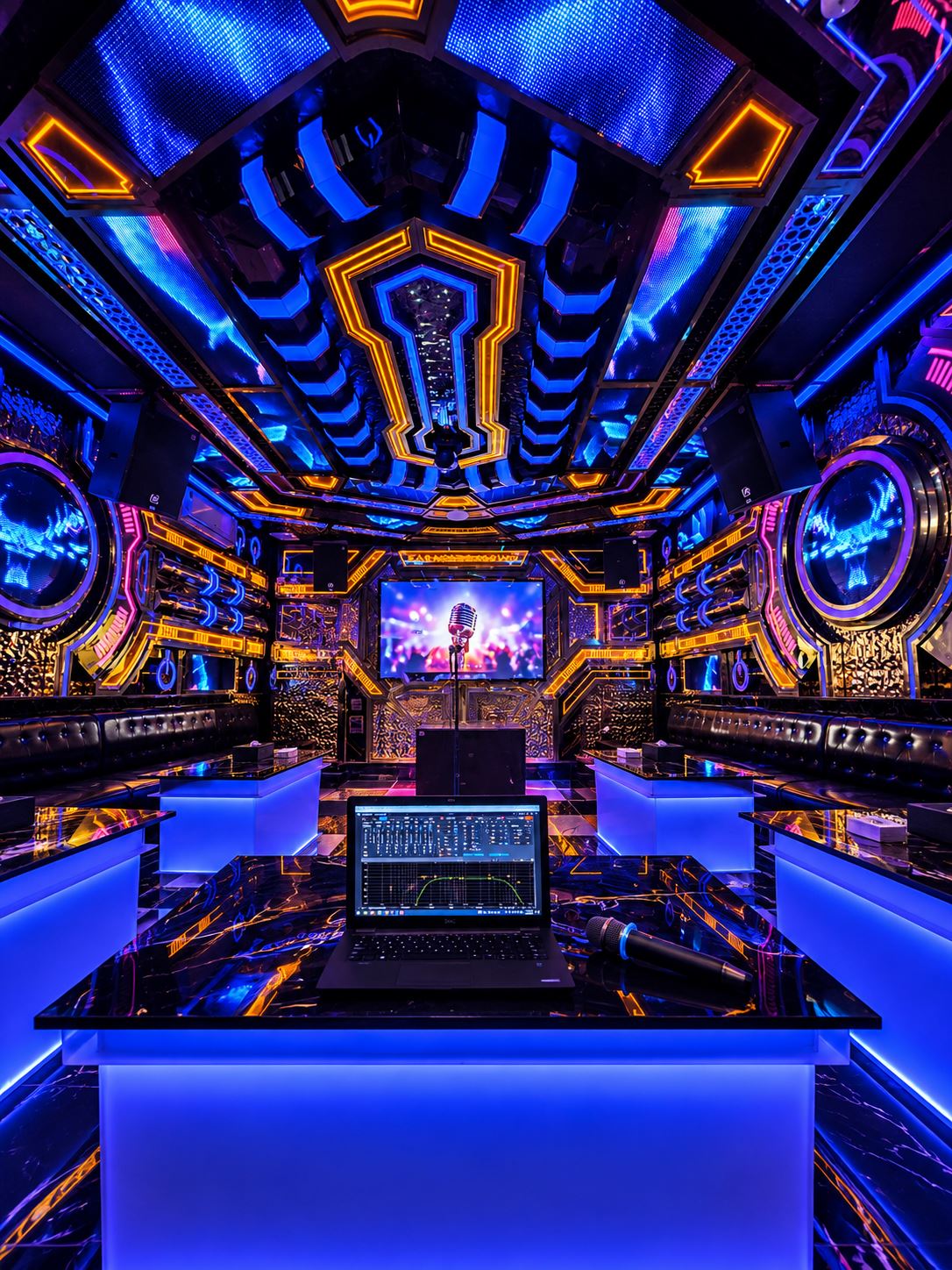 Phòng karaoke phong cách vũ trụ