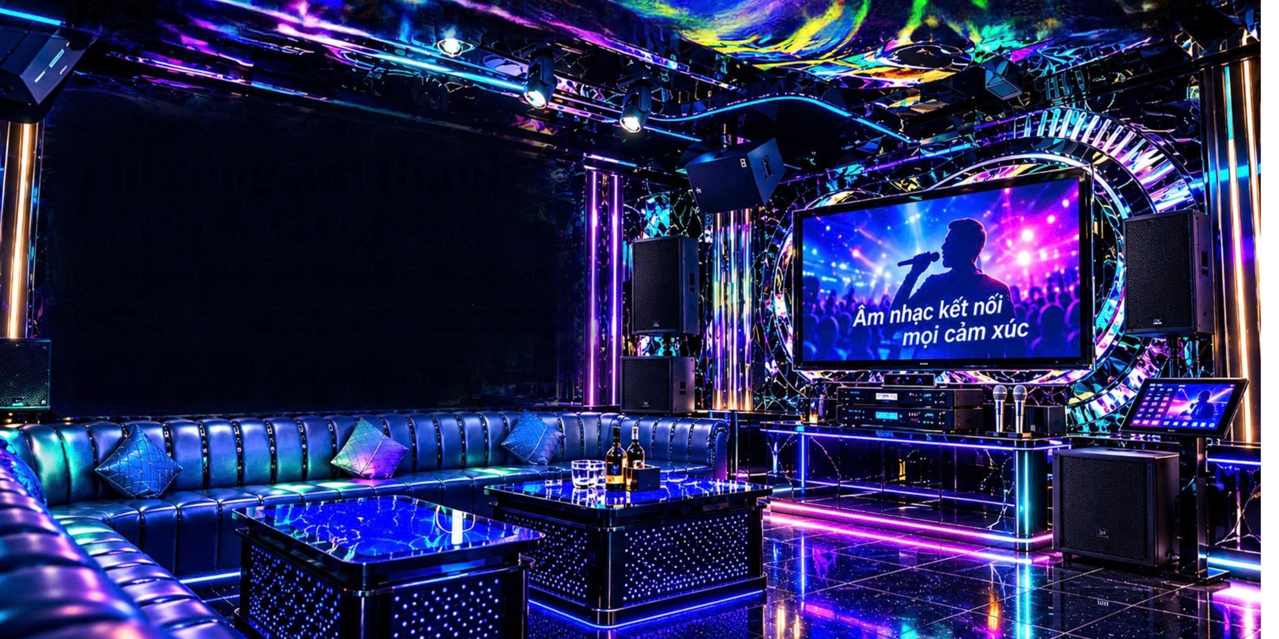 Công trình karaoke do Tân Quân Audio thi công